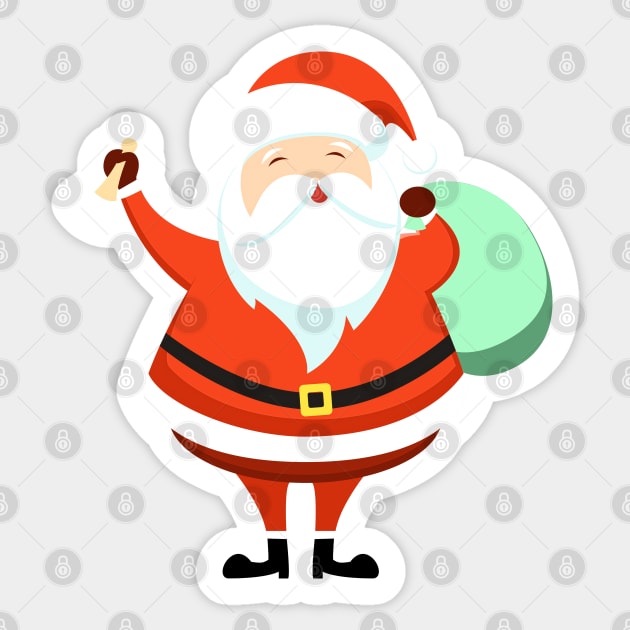 Cute Santa Sticker by koolteas